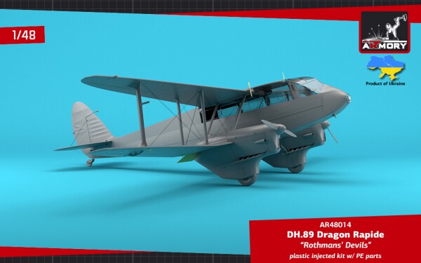 Сборная модель 1/48 Ближнемагистральный авиалайнер DH.89 Dragon Rapide “Rothmans' Devils” Armory детальное изображение Самолеты 1/48 Самолеты