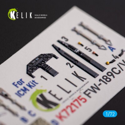 FW-189C/V-6 3D interior decal for kit ICM 1/72 KELIK K72175 детальное изображение 3D Декали Афтермаркет