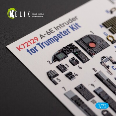 A-6E Intruder decal interior for Trumpeter kit 1/72 KELIK K72129 детальное изображение 3D Декали Афтермаркет