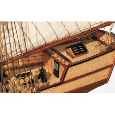 Scale wooden model 1/100 Schooner &quot;Albatros&quot; OcCre 12500 детальное изображение Корабли Модели из дерева