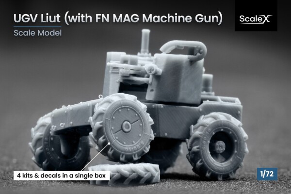 Збірна модель 1/72 Наземний дрон &quot;Лють&quot;, MAG ScaleX VG 72002 детальное изображение Наземные дроны Военная техника