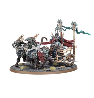 Ігровий набір Warhammer AGE OF SIGMAR - OSSIARCH BONEREAPERS - LIEGE-KAVALOS ON WAR CHARIOT детальное изображение Мёртвые Костетрясы Смерть
