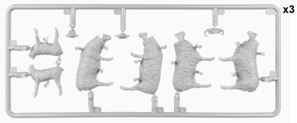 Сборная модель 1/35 Овцы на выпасе МиниАрт 38042 детальное изображение Фигуры 1/35 Фигуры