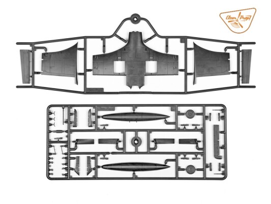 Збірна модель 1/72 Літак A2D-1 Skyshark Clear Prop CP72050 детальное изображение Самолеты 1/72 Самолеты