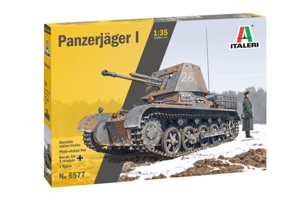 Збірна модель 1/35 САУ Panzerjäger I Italeri 6577 детальное изображение Артиллерия 1/35 Артиллерия