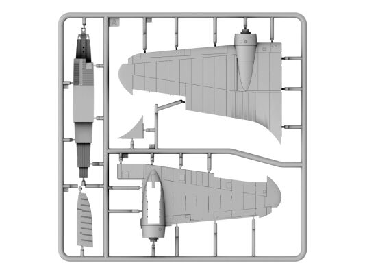 Збірна модель польського середнього бомбардувальника PZL. 37 B I Łoś детальное изображение Самолеты 1/72 Самолеты
