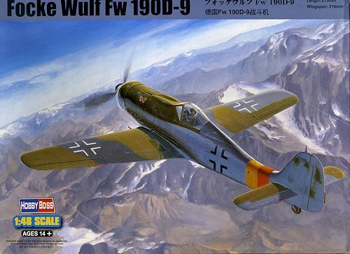Buildable model of the German Focke-Wulf FW190D-9 fighter детальное изображение Самолеты 1/48 Самолеты