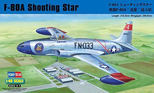 Збірна модель американського винищувача F-80 Shooting Star fighter детальное изображение Самолеты 1/48 Самолеты