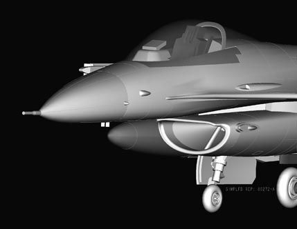 Buildable model of the American F-16C Fighting Falcon jet fighter детальное изображение Самолеты 1/72 Самолеты