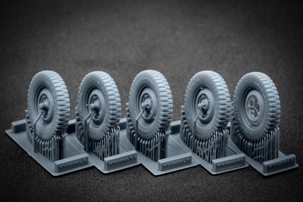 Набір коліс для VW Type 82 «Kübelwagen» від Meng та Tamiya ScaleX WW 35003 детальное изображение Колёса Афтермаркет