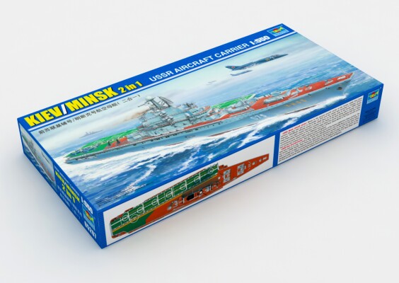 Assembly model 1/550 Aircraft carrier Kyiv / Minsk Trumpeter 05207 детальное изображение Флот 1/550 Флот