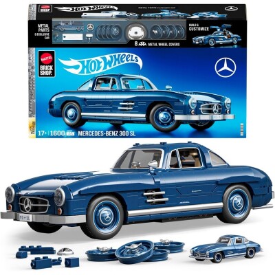 Преміум машинка-конструктор Hot Wheels Brick Shop Mercedes-Benz 300 SL (HWW25) детальное изображение Hot Wheels 