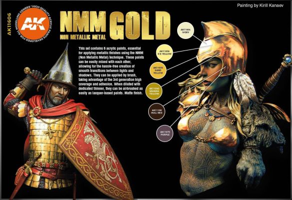 NMM (NON METALLIC METAL) GOLD детальное изображение Наборы красок Краски