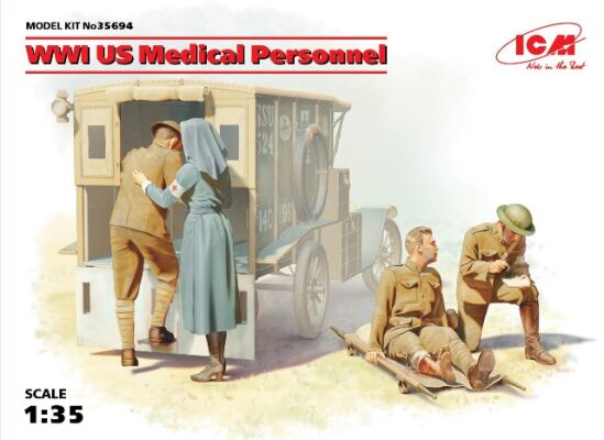 Американский медицинский персонал детальное изображение Фигуры 1/35 Фигуры