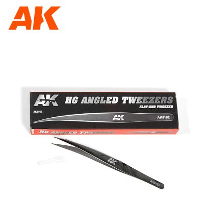Angled tweezers with a fine tip детальное изображение Пинцеты Инструменты