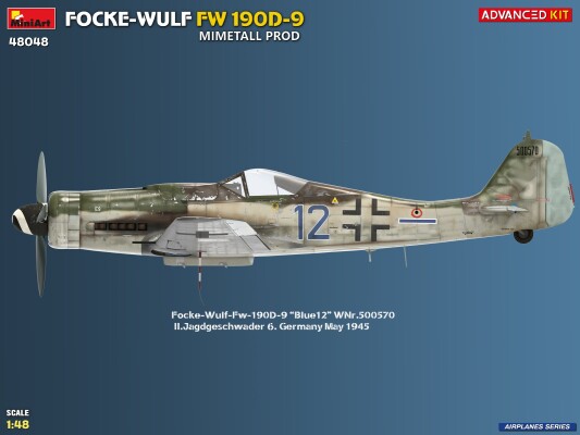 Збірна модель 1/48 Літак Focke Wulf Fw-190 D-9 - Mimetall Produciotn Miniart 48048 детальное изображение Самолеты 1/48 Самолеты