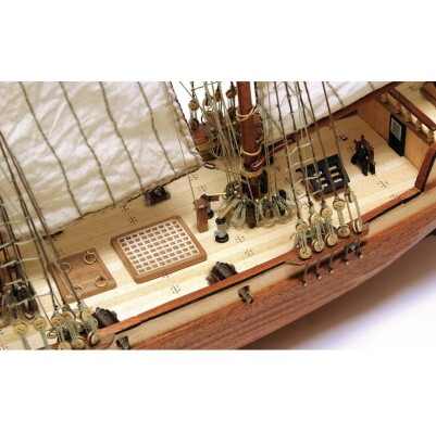 Scale wooden model 1/100 Schooner &quot;Albatros&quot; OcCre 12500 детальное изображение Корабли Модели из дерева