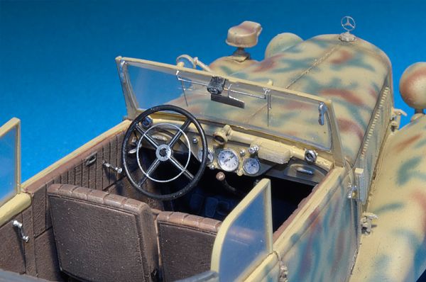 Збірна модель німецького штабного автомобіля Тип 170V Кабріолет детальное изображение Автомобили 1/35 Автомобили