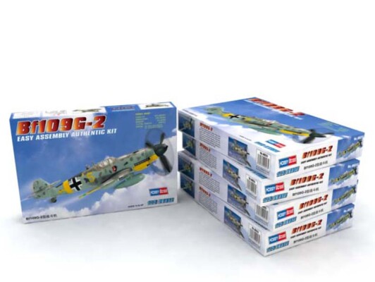 Сборная модель 1/72 Самолет Мессершмитт Bf109 G-2 ХоббиБосс 80223 детальное изображение Самолеты 1/72 Самолеты