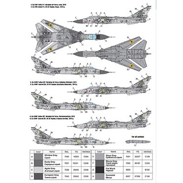 Foxbot 1:72 Su-24M/MR Decals, Digital Dragons, Ukrainian Air Force with Stencils FB 72-080T детальное изображение Декали Афтермаркет