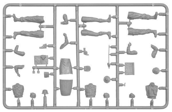 Сборная модель 1/35 Фигуры Британские офицеры времен Второй мировой войны - специальное издание детальное изображение Фигуры 1/35 Фигуры