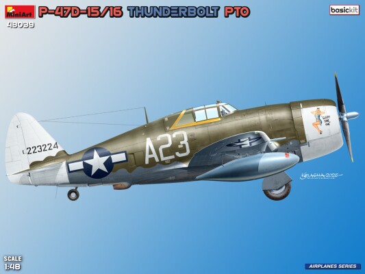 Сборная модель 1/48 Самолет Republic P-47 D-15/16 RA Thunderbolt MiniArt 48039 детальное изображение Самолеты 1/48 Самолеты