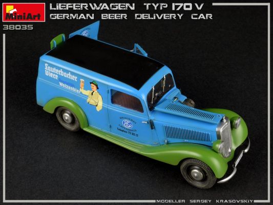 Німецька Вантажна Машина Тип 170V для доставки Пива детальное изображение Автомобили 1/35 Автомобили