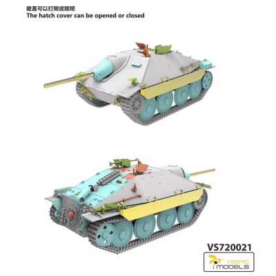 Збірна модель 1/72 САУ Jagdpanzer 38(t) Hetzer пізнього виробництва Vespid Models VS720021 детальное изображение Бронетехника 1/72 Бронетехника