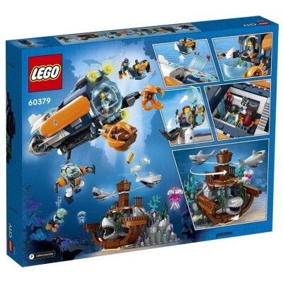 Конструктор LEGO City Глубоководная исследовательская подводная лодка 60379 детальное изображение City Lego