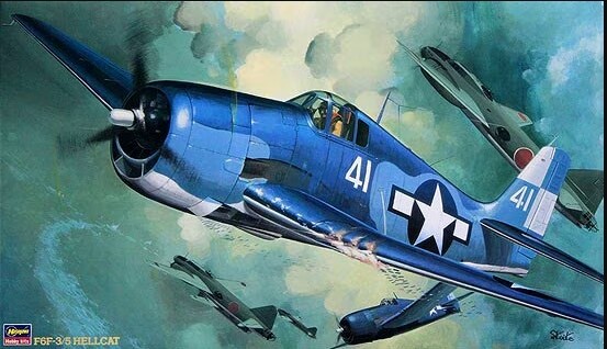 Scale model 1/32 Airplane F6F-3/5 Hellcat Hasegawa 08057 детальное изображение Самолеты 1/32 Самолеты