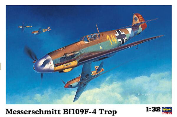 Збірна модель літака MESSERSCHMITT Bf109F-4 TROP 1/32 детальное изображение Самолеты 1/32 Самолеты