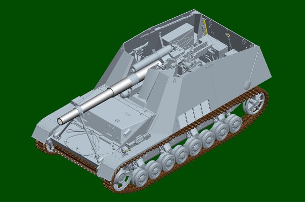 Збірна модель 1/16 Німецька самохідна гаубиця Hummel (пізня модель) Trumpeter 00953 детальное изображение Бронетехника 1/16 Бронетехника