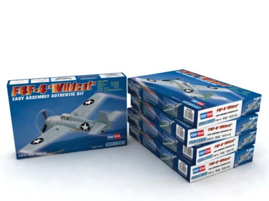Сборная модель 1/72  Американский истребитель F4F-4  &quot;Wildcat&quot; ХоббиБосс 80220 детальное изображение Самолеты 1/72 Самолеты