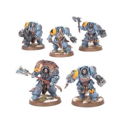 Игровой набор Warhammer 40000 - SPACE WOLVES - WOLF GUARD TERMINATORS детальное изображение Космические Волки Космические Десантники