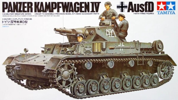 Сборная модель 1/35 танк Panzerkampfwagen IV Ausf. D Тамия 35096 детальное изображение Бронетехника 1/35 Бронетехника
