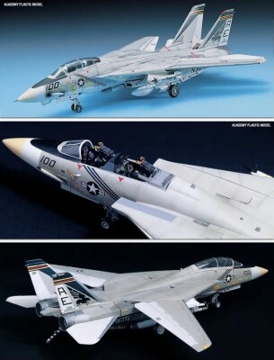 Сборная модель 1/48 Самолет Ф-14А Tomcat Академия 12253 детальное изображение Самолеты 1/48 Самолеты