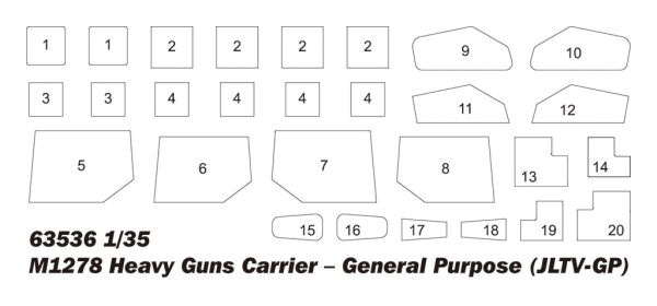 M1278 Heavy Guns Carrier – General Purpose (JLTV-GP) детальное изображение Автомобили 1/35 Автомобили