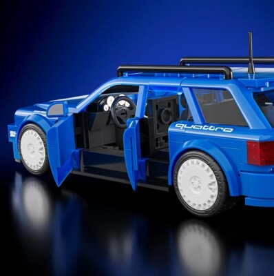 Коллекционная машинка-конструктор Mattel Brick Shop Hot Wheels Speed Audi (JGR28) детальное изображение Hot Wheels 