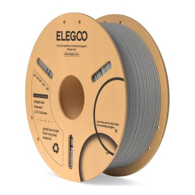 Пластик ELEGOO PLA Filament Ø1.75мм &quot;Grey&quot; (сірий) 1кг детальное изображение Комплектующие и аксессуары 3D печать