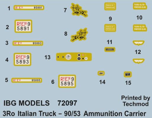Збірна модель італійської вантажівки 3Ro детальное изображение Автомобили 1/72 Автомобили