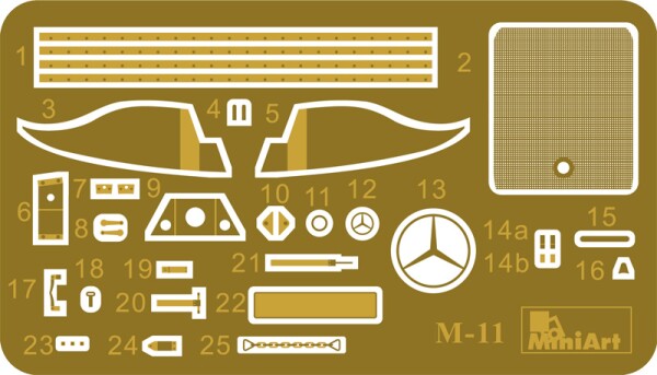 Збірна модель 1/35 Автомобіль Kfz.70 із гарматою 7,62 см F.K. 39(r) MiniArt 35189 детальное изображение Автомобили 1/35 Автомобили