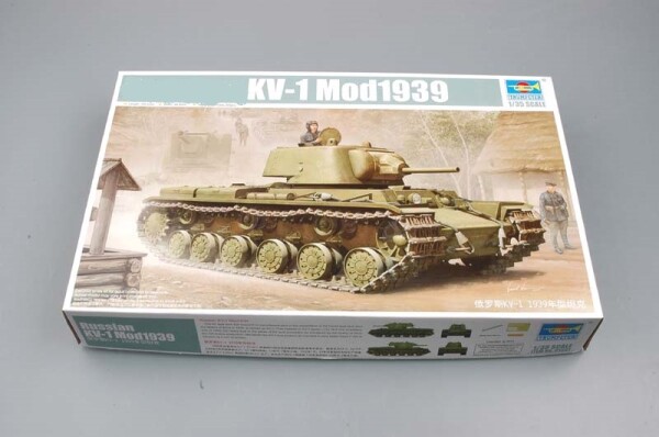 Scale model 1/35 tank KV-1 (mod. 1939) Trumpeter 01561 детальное изображение Бронетехника 1/35 Бронетехника