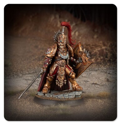 Игровой набор Warhammer 40000 - HORUS HERESY: CUSTODES - SHIELD CAPTAIN детальное изображение Ересь Хоруса WARHAMMER 40,000