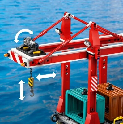 LEGO City Seaport with Cargo Ship 60422 детальное изображение City Lego