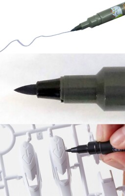 Пензель для маркера сірий Gundam детальное изображение Вспомогательные продукты Модельная химия