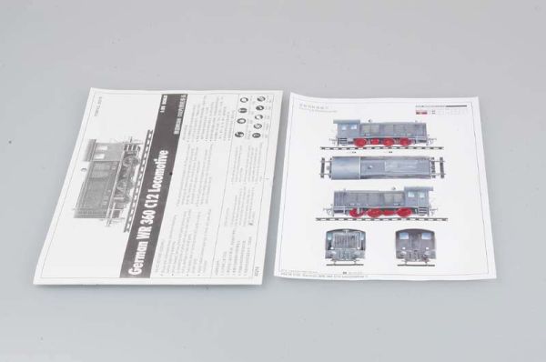 Сборная модель 1/35 Немецкий локомотив WR 360 C12  Трумпетер 00216 детальное изображение Железная дорога 1/35 Железная дорога