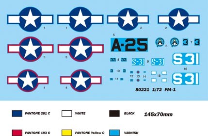 Сборная модель 1/72  Американский истребитель FM-1 &quot;Wildcat&quot; ХоббиБосс 80221 детальное изображение Самолеты 1/72 Самолеты