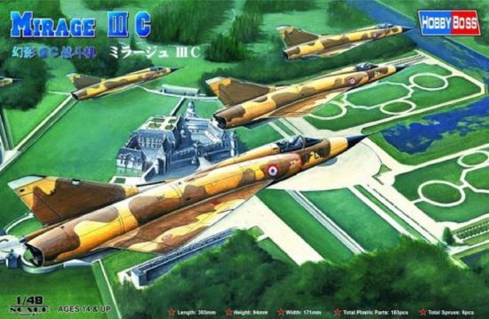 Збірна модель літака &quot;Mirage IIIC Fighter&quot; детальное изображение Самолеты 1/48 Самолеты
