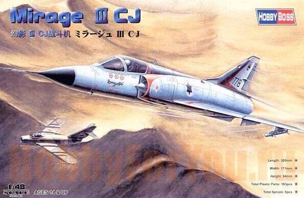 Сборная модель самолета  Mirage IIICJ Fighter детальное изображение Самолеты 1/48 Самолеты