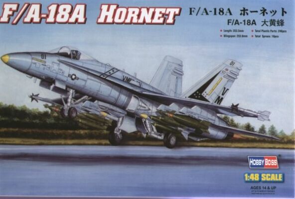 Збірна модель американського винищувача F/A-18A &quot;HORNET&quot; детальное изображение Самолеты 1/48 Самолеты